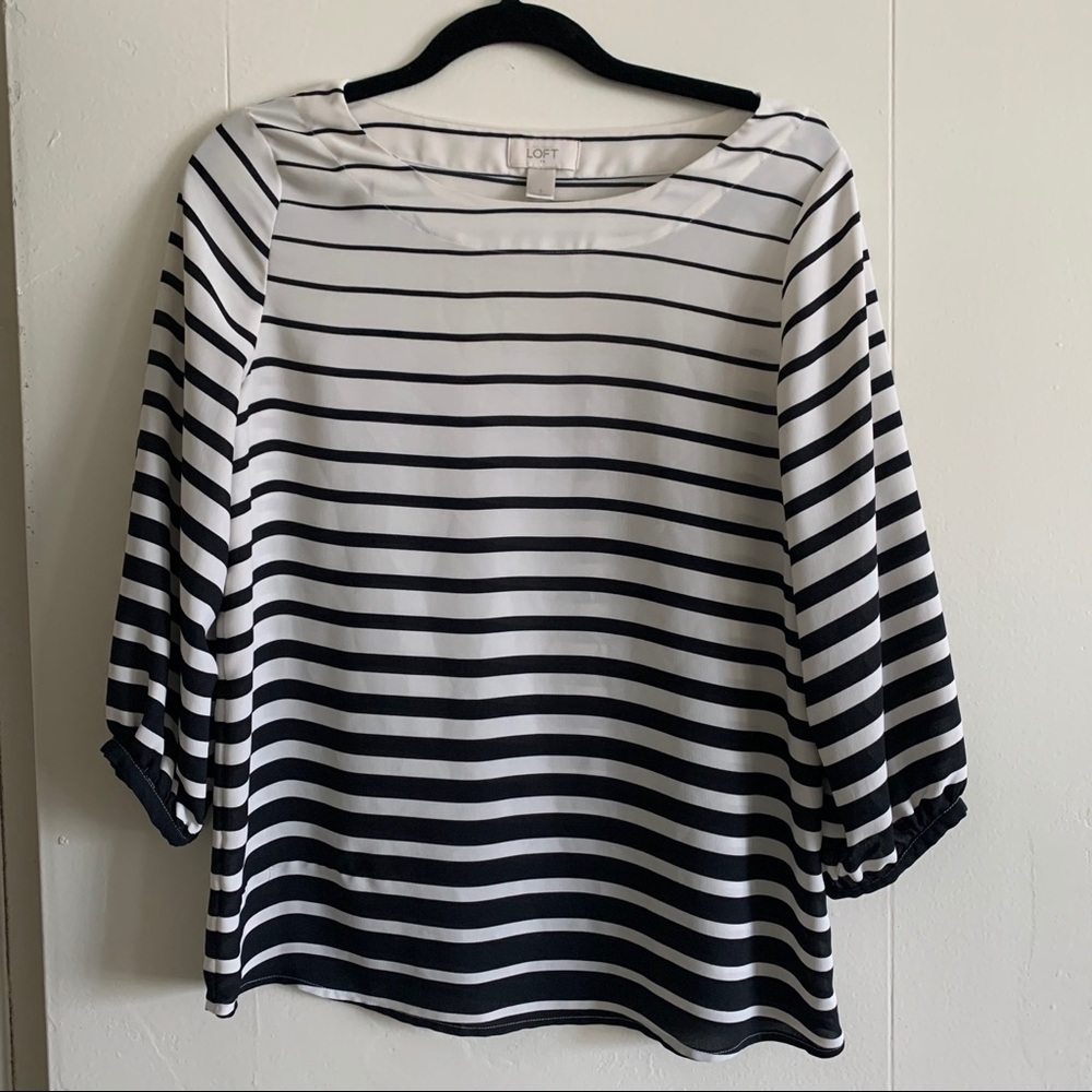 B&W striped blouse